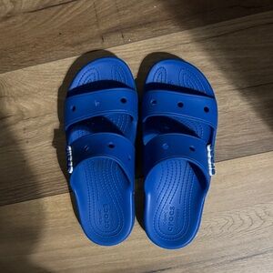 CROCS Vibrant Blue Slide Sandals